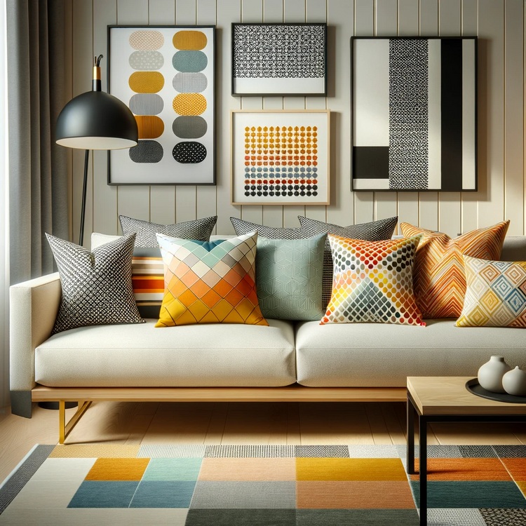 Coussins Multicolores