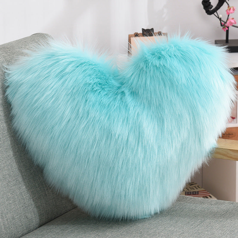 Image Coussin Coeur Bleu Clair