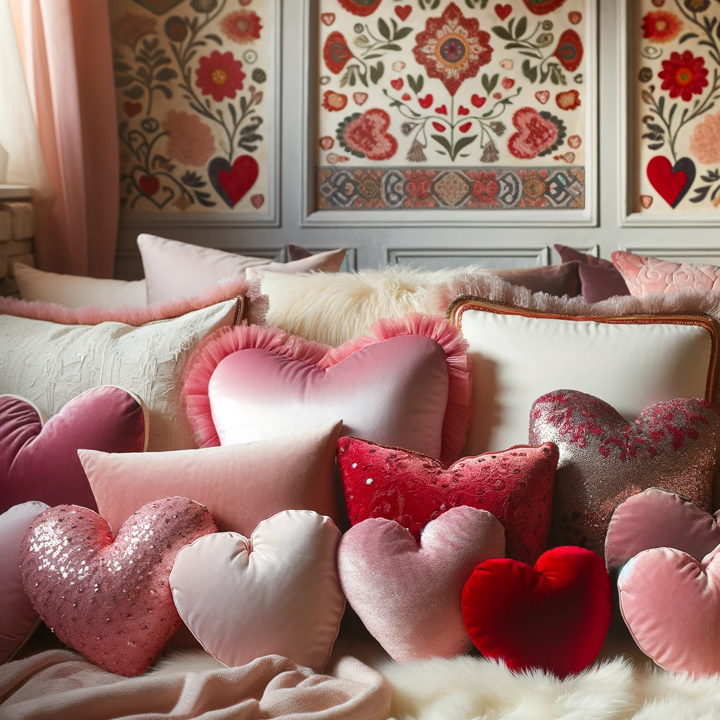 Coussins Romantiques