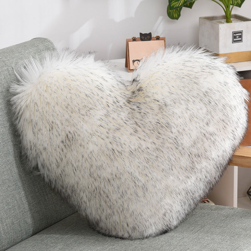 Image Coussin Coeur Gris Clair