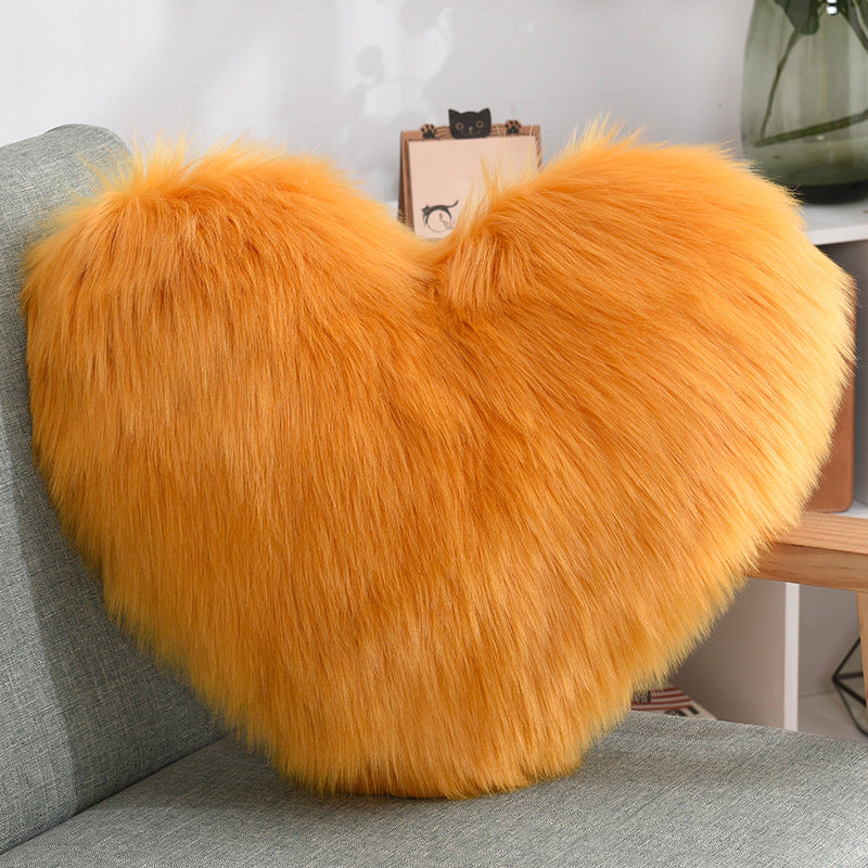 Image Coussin Coeur Jaune